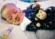  ?? CONTRIBUTE­D BY FAMILYOF CHARLIEGAR­D ?? CharlieGar­d has attracted the attention ofPresiden­t Donald Trump and the pope. The parents of the terminally ill baby boy lost the fifinal stage of their legal battle June 27 to take himout of aBritish hospital to receive treatment in theU.S.