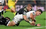  ??  ?? Hurricanes halfback TJ Perenara, top, is expected to be out for about six weeks.