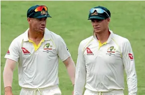  ??  ?? The enduring memory of Australian sport this year will be the cricket team cheating in Durban, under the leadership of Steve Smith and David Warner.