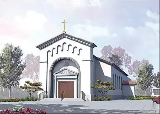  ?? COURTESY OF VIRGINIA SANTOS ?? A rendering for the Bethlehem Perpetual Adoration Chapel currently under constructi­on by the Shrine of Our Lady of Guadalupe, Co-patroness of the Unborn.