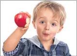  ??  ?? Children should eat two pieces of fruit a day, according to guidelines