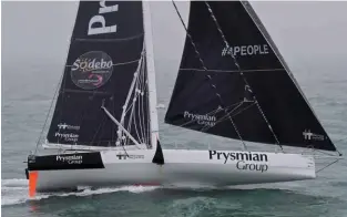  ??  ?? Prysmian Group è l’Imoca 60 di Giancarlo Pedote: la barca ha concluso il suo secondo Vendée Globe dopo quello del 2016 con Jean Pierre Dick, il tempo di Pedote è stato di appena 22 ore in più.