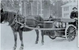  ?? FOTO: SOLNA STADS BILDARKIV ?? HISTORIA. Mjölkskjut­s från Överjärva tidigt 1900-tal. Om detta kan man lära sig på gårdsdagen.