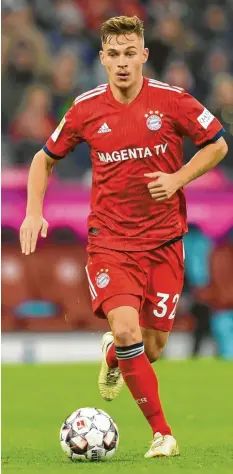  ?? Foto: Witters ?? Joshua Kimmich ist einer der Vielspiele­r des FC Bayern. Er wird wohl auch gegen Athen von Beginn an spielen.
