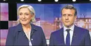 ?? AFP ?? Candidates for the 2017 presidenti­al election Marine Le Pen and Emmanuel Macron.