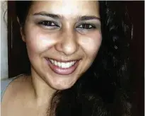  ?? Facebook/Reprodução ?? A vítima, Laís Andrade, 30 anos; ela foi morta com facada no pescoço; agressor escondeu arma no tênis