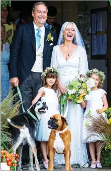  ??  ?? HAPPY COUPLES: Newlyweds Harry Herbert and Clodagh McKenna. Left: Mr Osborne and Ms Rogers, who are engaged