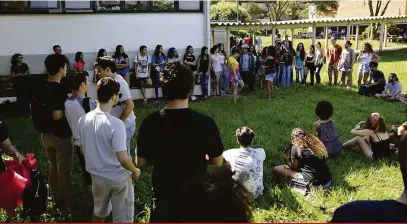  ?? Saulo Ohara ?? Nos últimos anos, a universida­de tem reforçado a campanha em favor do trote solidário