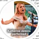  ??  ?? Katherine Jenkins performed