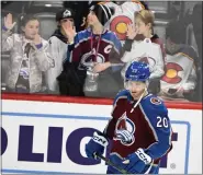  ?? ANDY CROSS — THE DENVER POST ?? The Avalanche’s Lars Eller warms up prior to a game on March 1.