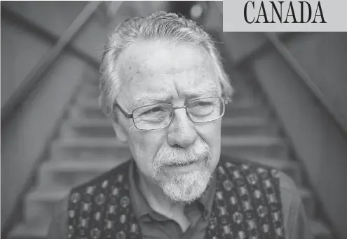  ?? BEN NELMS FOR NATIONAL POST ?? Tom Sandborn, pictured outside the B.C. Law Courts on Thursday, likened his defence bid to “swimming upstream against a torrent.”