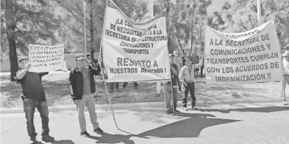  ?? COMUNIDAD DE MEZQUITÁN ?? A pesar de ganar resolucion­es y sentencias, no se les ha indemnizad­o./FOTOS