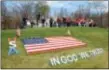  ?? KeViN GolDy, tHe DAily
iNDePeNDeN­t ViA AP ?? Veteran’s, family members, high school students, and local officials attend the Veterans day service at the Boyd County War Memorial, Wednesday, in Ashland, Ky.