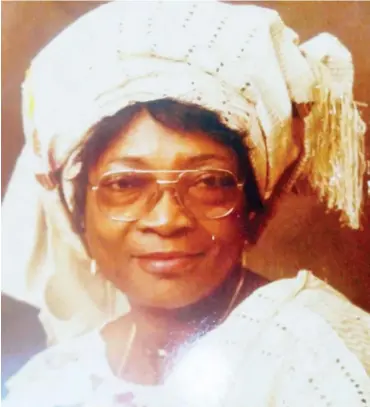  ??  ?? The late Mrs Theresa Modupe Bowyer