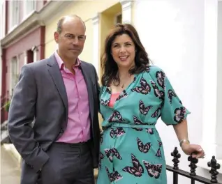  ??  ?? Kirstie Allsopp and Phil Spencer. Below: Mariska Hargitay as Det Olivia Benson