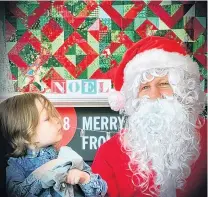  ?? PHOTO: SUPPLIED ?? Magic . . . Dunedin boy Luca Brook has a private meeting with Santa at Toitu.