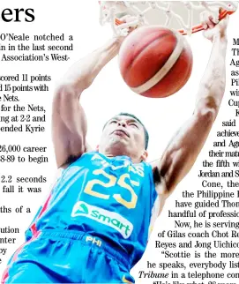  ?? PHOTOGRAPH COURTESY OF FIBA ?? JAPETH Aguilar has metamorpho­sed into an integral part of Gilas Pilipinas.