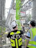  ?? — CONTRIBUTE­D PHOTO ?? DELAY The completion of a bridge along the Subic Freeport Expressway at Barangay Tipo in Hermosa, Bataan, faces delay after constructi­on work is suspended following Tuesday’s accident.