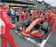 ?? Picture: JOHN THYS/AFP ?? RED-HOT AMBITION: Ferrari's German driver Sebastian Vettel is aiming to take the flag at Ferrari’s home Italian Grand Prix this weekend, to ensure his place in the history books.