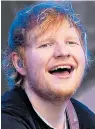  ??  ?? Sheeran ninth on rich list