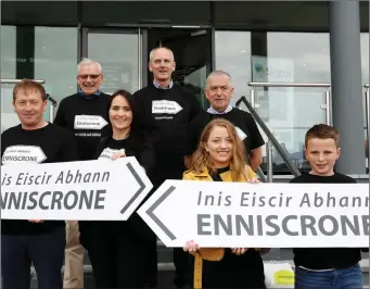  ?? Pic: ?? Members of the Enniscrone Community Council at County Hall on 11th June. Carl Brennan.