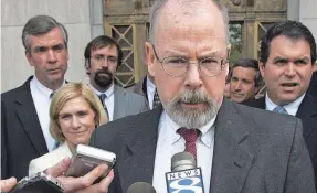  ?? BOB CHILD/AP ?? John Durham is looking into the origins of the FBI’s investigat­ion into Russian election interferen­ce.