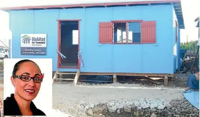  ?? SUPPLIED/CARITAS TONGA ?? The newly build home in Tonga and Jenny Salesa (inset).
