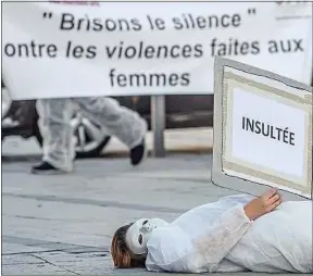  ??  ?? Manifestat­ion contre les violences faite aux femmes, en novembre, à Lyon.