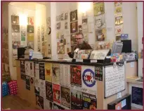  ?? ?? Clockwise from left: Elvis Shakespear­e music store in Edinburgh; Monorail Music in Glasgow; Aberdeen Vinyl Records; and VoxBox Music in Edinburgh