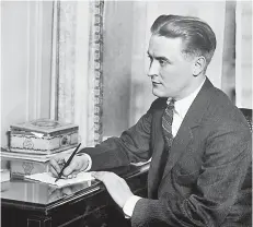  ??  ?? ►
Scott Fitzgerald publicó El Gran Gatsby en 1925.