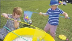  ?? FM4438171 ?? Charlotte and Benjamin Lewin fishing for ducks