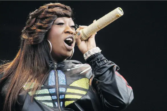  ?? JOEL RYAN/THE ASSOCIATED PRESS ?? Rapper Missy Elliott’s career is packed with solo hits— such as Work It and Get Ur Freak On — as well as writing credits for other singers.