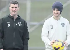  ??  ?? Wise words: Roy Keane encouraged Shane Long to take on more chances during his time with the Irish national side this month