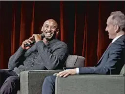  ?? William Vasta For USC Marshall School of Business ?? AT A 2018 forum at USC, Kobe Bryant spoke about his business endeavors, such as brandfirm Kobe Inc. and venture capital firm Bryant Stibel & Co.