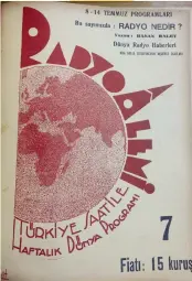  ??  ?? Radyo Alemi dergisinde radyoya dair birçok teknik bilgi ve haftalık yayın programı yer alıyordu.