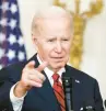  ?? MONEYMAKER/GETTY ANNA ?? President Joe Biden assailed House Republican­s in an address Thursday over their tax and spending plans.