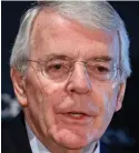  ??  ?? Assistance: Sir John Major