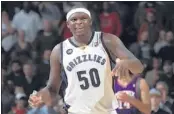 ?? NIKKI BOERTMAN/ THE COMMERCIAL APPEAL ?? Zach Randolph’s right ankle has swollen after a sprain Friday night, and the Memphis Grizzlies forward is likely to get time off to rest instead of playing Sunday.