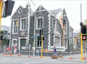  ?? Photo: STACY SQUIRES/FAIRFAX NZ ?? Still standing: The former Untouched World building at the corner of Montreal and Worcester streets suffered more earthquake damage in December.