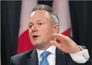  ?? CANADIAN PRESS FILES ?? “The trip has been longer and more complicate­d than previous recoveries because of all the cross-currents acting on the economy,” says Bank of Canada governor Stephen Poloz.