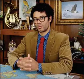  ?? Comedian Richard Ayoade fronts HSBC’s TV adverts ?? NO LAUGHING MATTER: