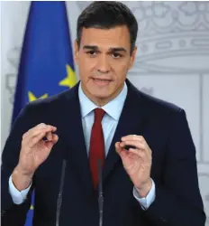  ?? DR ?? Pedro Sánchez chefia o Governo espanhol há um ano