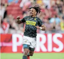  ?? Picture: SA Rugby ?? Selvyn Davids scored on the buzzer for the Blitzboks to win at the Malaga Sevens. Davids says he is keen to play against New Zealand again.