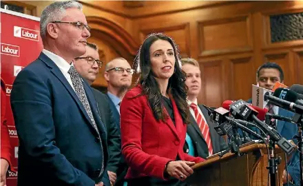  ?? HAGEN HOPKINS/GETTY IMAGES ?? Jacinda Ardern will keep her core group of MPS and advisers close as Labour heads into its first 100 days.