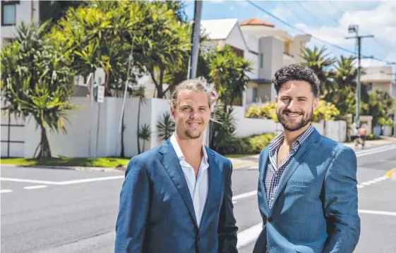  ?? Picture: JERAD WILLIAMS ?? Jack Murphy and Jordan Hrovat are co-founders of Nestler, a technology company bringing investors, property managers and renters together.