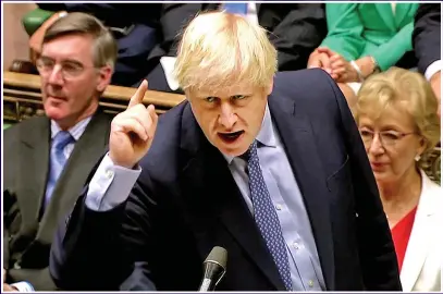  ?? Picture: REUTERS ?? RESOLVE: Boris Johnson must show the voters that only he can get Britain out of the EU