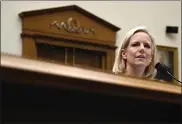  ?? SUSAN WALSH — THE ASSOCIATED PRESS ?? Homeland Security Secretary Kirstjen Nielsen says asylum seekers “will have to wait for approval.”