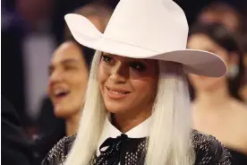  ?? Photograph: Kevin Mazur/Getty Images for The Recording Academy ?? Beyoncé attends the Grammy awards in Los Angeles on 4 February 2024.