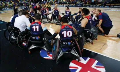 ??  ?? Wheelchair rugby was one of the sports to suffer in the current Olympic cycle and the Team GB squadwill be hoping for better news from UK Sport. Photograph: Tom Jenkins/Guardian