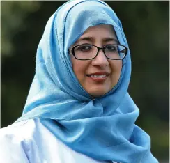  ??  ?? Outrage: Khola Hasan from the Islamic Sharia Council